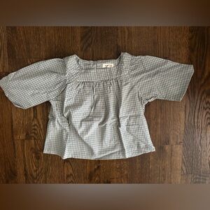 Mabo light green gingham blouse 4/5